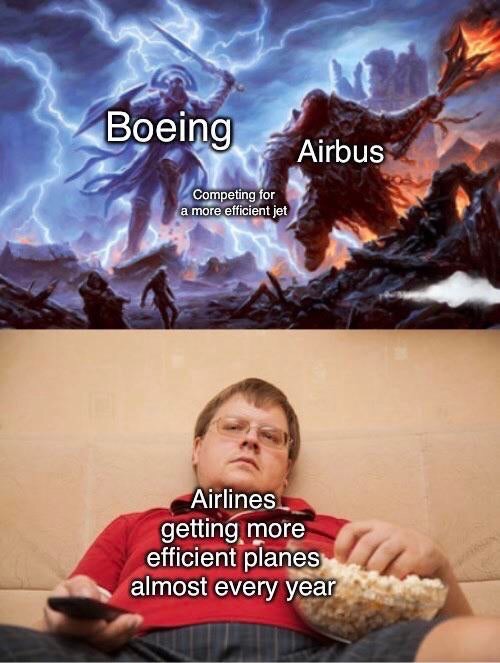 dank memes storm king's thunder - Boeing Airbus Competing for a more efficient jet Airlines getting more efficient planes almost every year