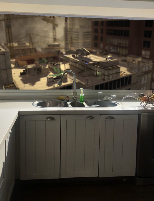 imagine doing dishes with that view - mw2 highrise