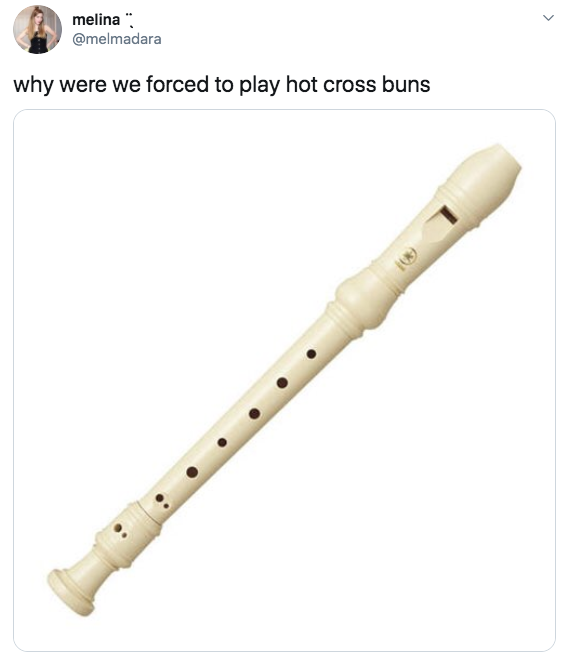 why were we forced to play hot cross buns