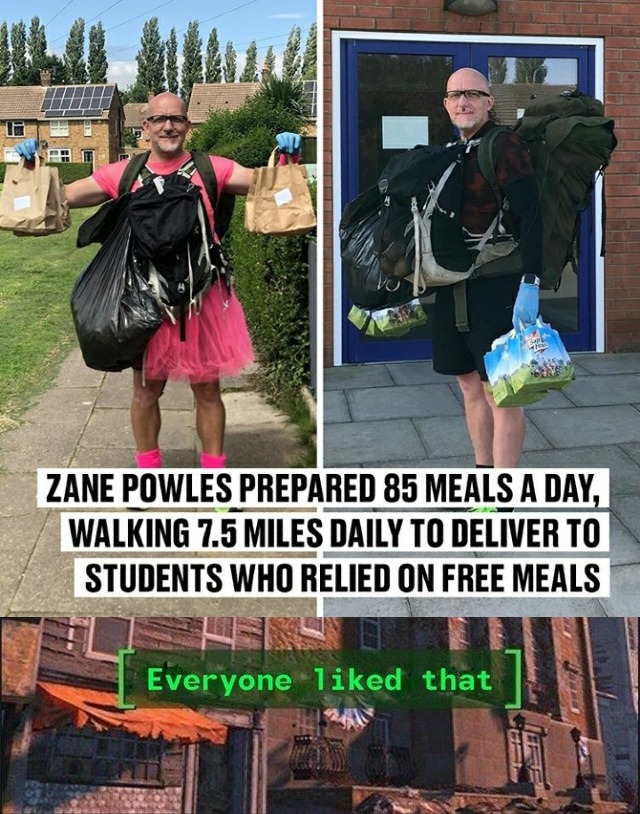 tree - Zane Powles Prepared 85 Meals A Day, Walking 7.5 Miles Daily To Deliver To Students Who Relied On Free Meals Everyone d that
