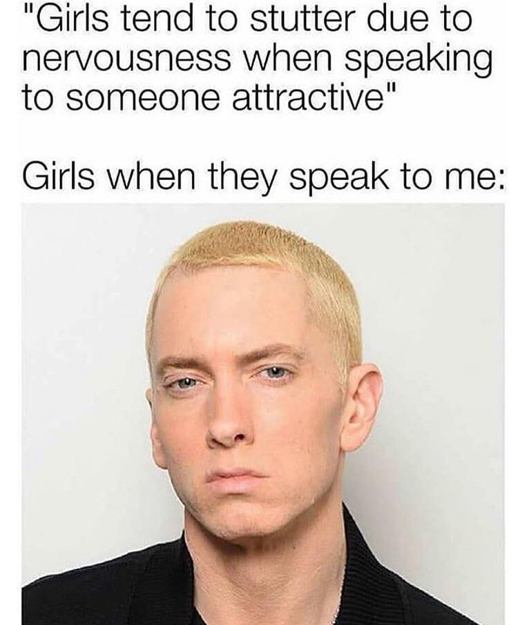 dank memes reddit - nick cannon - "Girls tend to stutter due to nervousness when speaking to someone attractive" Girls when they speak to me