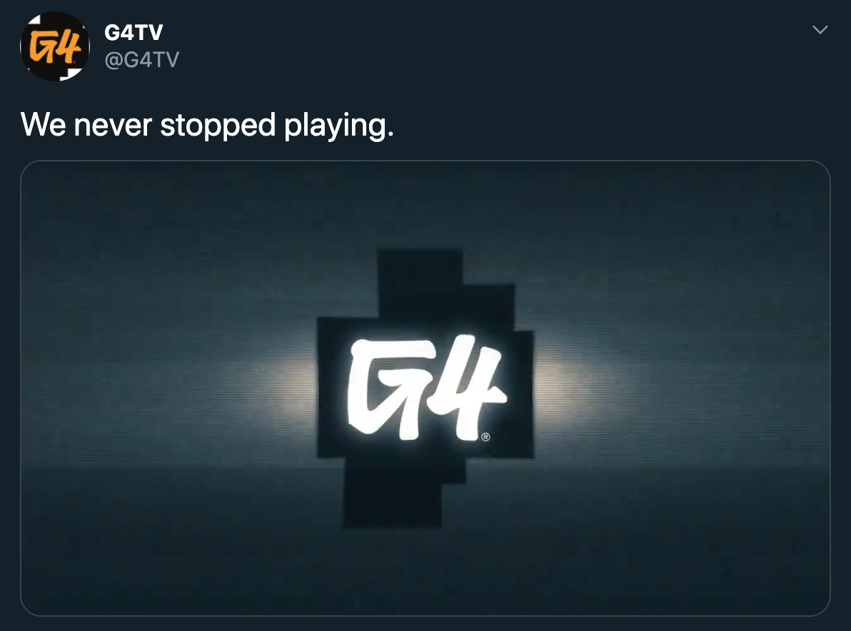 G4TV We never stopped playing.
