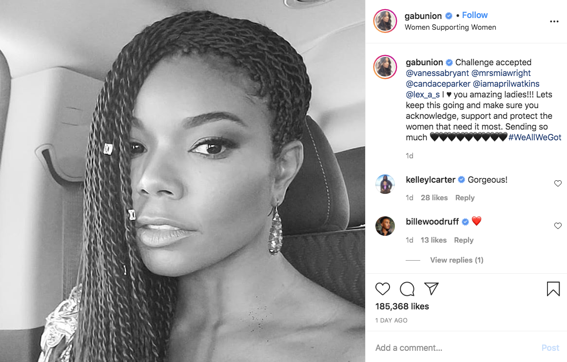 rihanna braids - gabunion. Women Supporting Women H. gabunion Challenge accepted I you amazing ladies!!! Lets keep this going and make sure you acknowledge, support and protect the women that need it most. Sending so much 1d kelleylcarter Gorgeous! 1d 20 