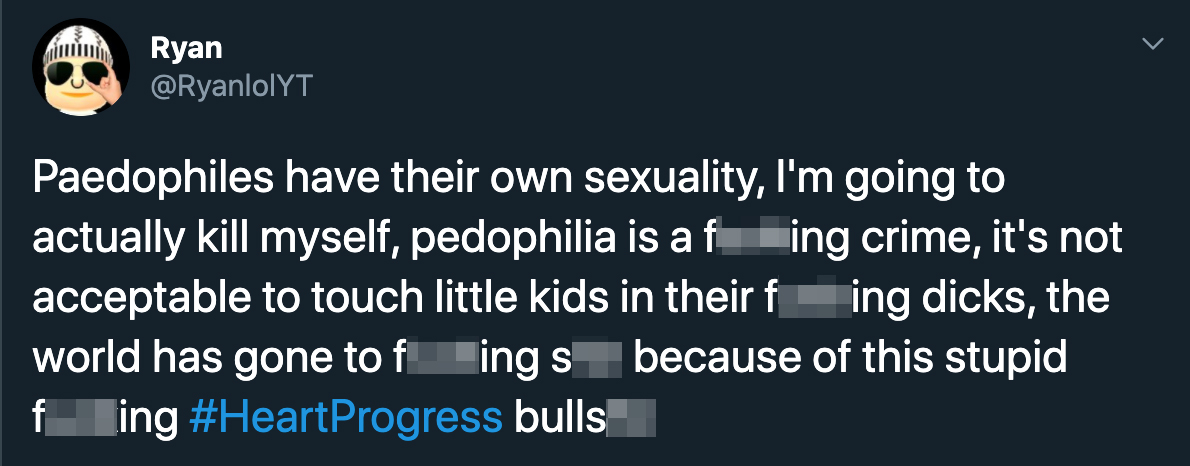 angle - Ryan Paedophiles have their own sexuality, I'm going to actually kill myself, pedophilia is a f ing crime, it's not acceptable to touch little kids in their f ing dicks, the world has gone to fi ing s because of this stupid f ing Progress bulls