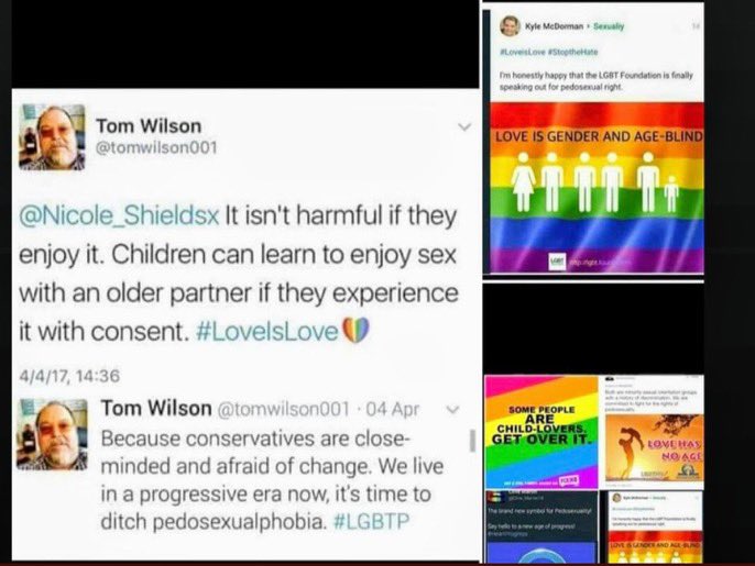 tomwilson001 twitter - Kyle McDorman Serually Lovettove Stooth I'm honestly happy that the Lgbt Foundation is finally speaking out for pedosexualright Tom Wilson Love Is Gender And AgeBlind ti It isn't harmful if they enjoy it. Children can learn to enjoy