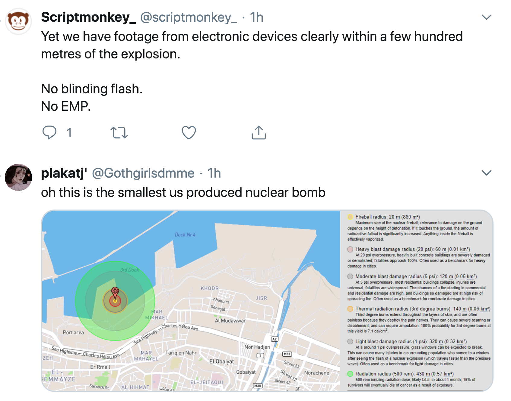 diagram - Scriptmonkey_ Yet we have footage from electronic devices clearly within a few hundred metres of the explosion. No blinding flash No Emp. 1 plakati' . 1h oh this is the smallest us produced nuclear bomb Firebolus 20 50 Mama the bouche en the whe