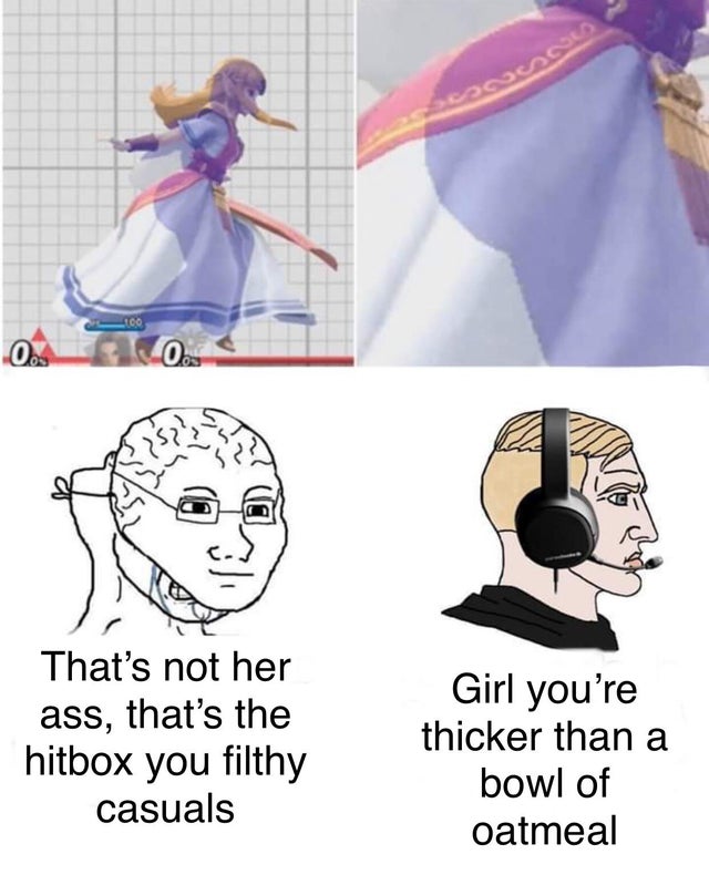 zelda butt smash - That's not her ass, that's the hitbox you filthy casuals Girl you're thicker than a bowl of oatmeal