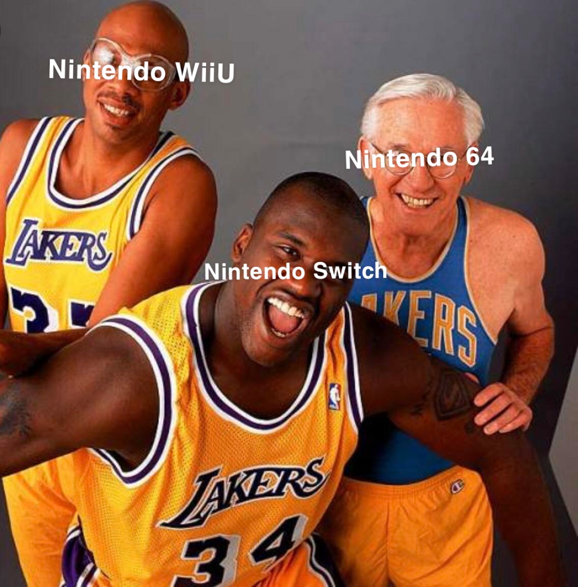 dank memes- nintendo memes - nba george mikan - Nintendo WiiU Nintendo 64 Lakers Nintendo Switch Avers Jakers 4 3
