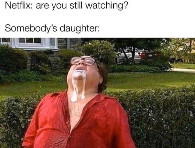 dirty memes - netflix are you still watching meme Netflix are you still watching? Somebody's daughter