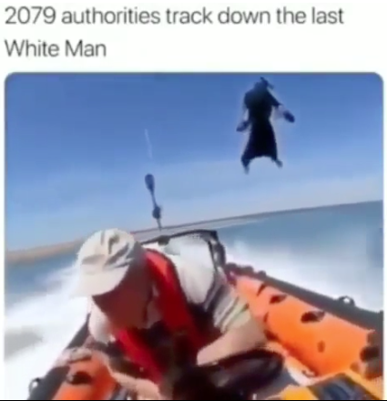 extreme sport - 2079 authorities track down the last White Man