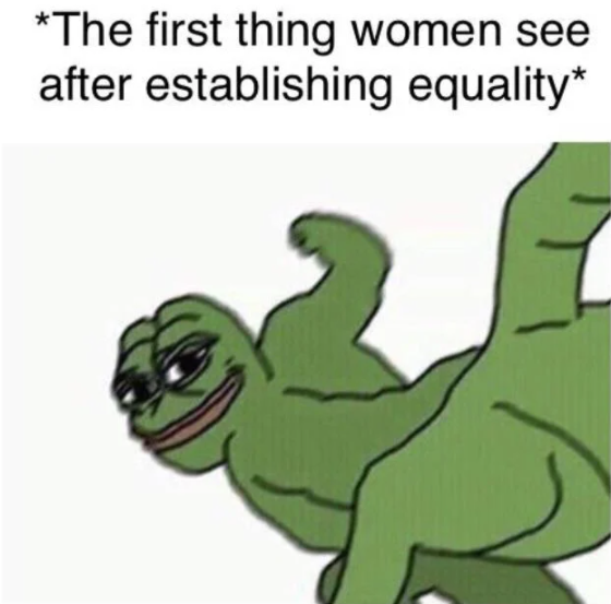 pepe punch - The first thing women see after establishing equality