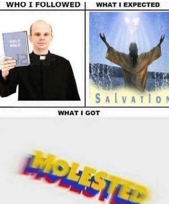 offensive priest memes - Who I ed What I Expected Holy Bible Salvatio What I Got