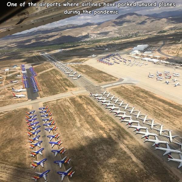 funny pics - aerial photography - One of the airports where airlines have parked unused planes during the pandemic Wts Priprava