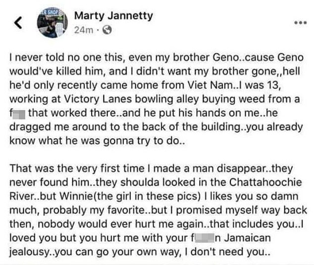 Shop Marty Jannetty 24m. I never told no one this, even my brother Geno..cause Geno would've killed him, and I didn't want my brother gone,, hell he'd only recently came home from Viet Nam..I was 13, working at Victory Lanes bowling alley buying weed from