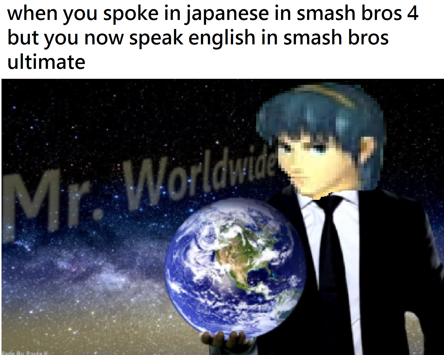 smash bros memes - dank memes- mr worldwide memes - when you spoke in japanese in smash bros 4 but you now speak english in smash bros ultimate Mr. Worldwide