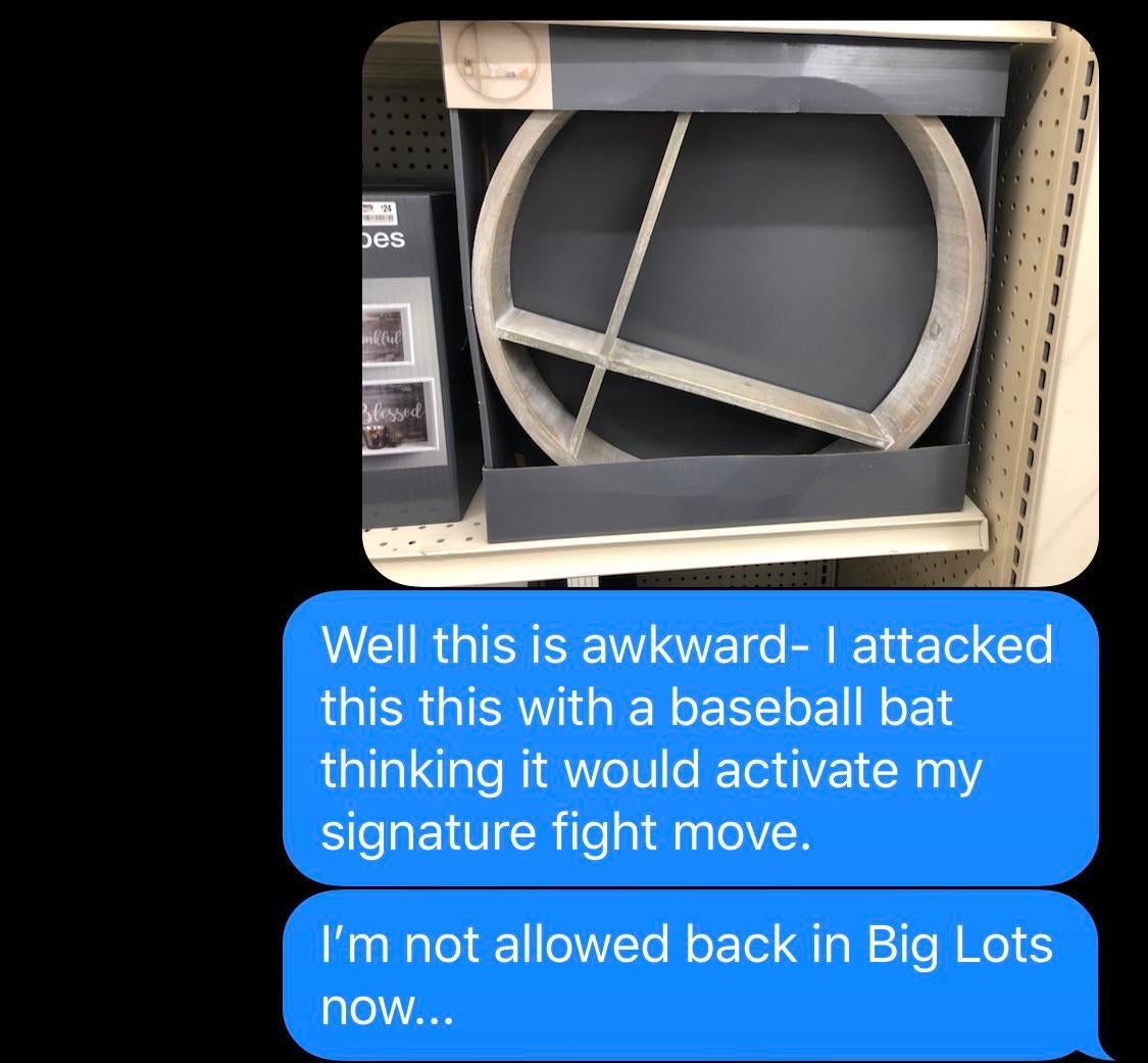 smash bros memes - dank memes- multimedia - pes Blessed Well this is awkward I attacked this this with a baseball bat thinking it would activate my signature fight move. I'm not allowed back in Big Lots now...