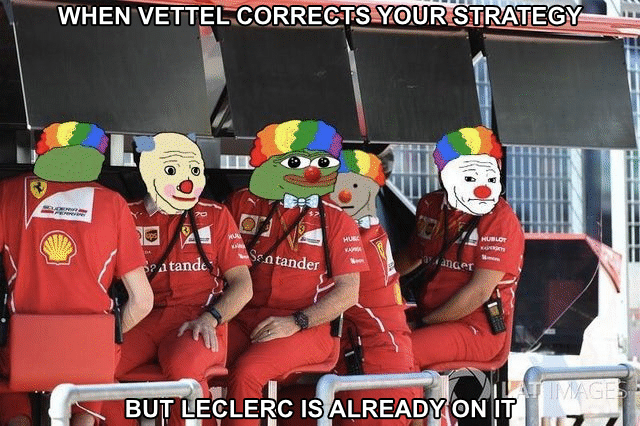 sbinnala - sbinalla f1 memes - dank memes - When Vettel Corrects Your Strategy Hublot Sentander Qancer Bratande Ilat Images But Leclerc Is Already On It