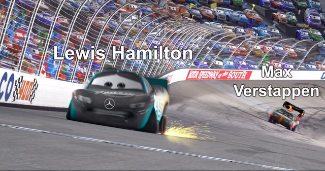 sbinnala - sbinalla f1 memes - dank memes - race track - Costa Lewis Hamilton Kia Speedway South Max Verstappen