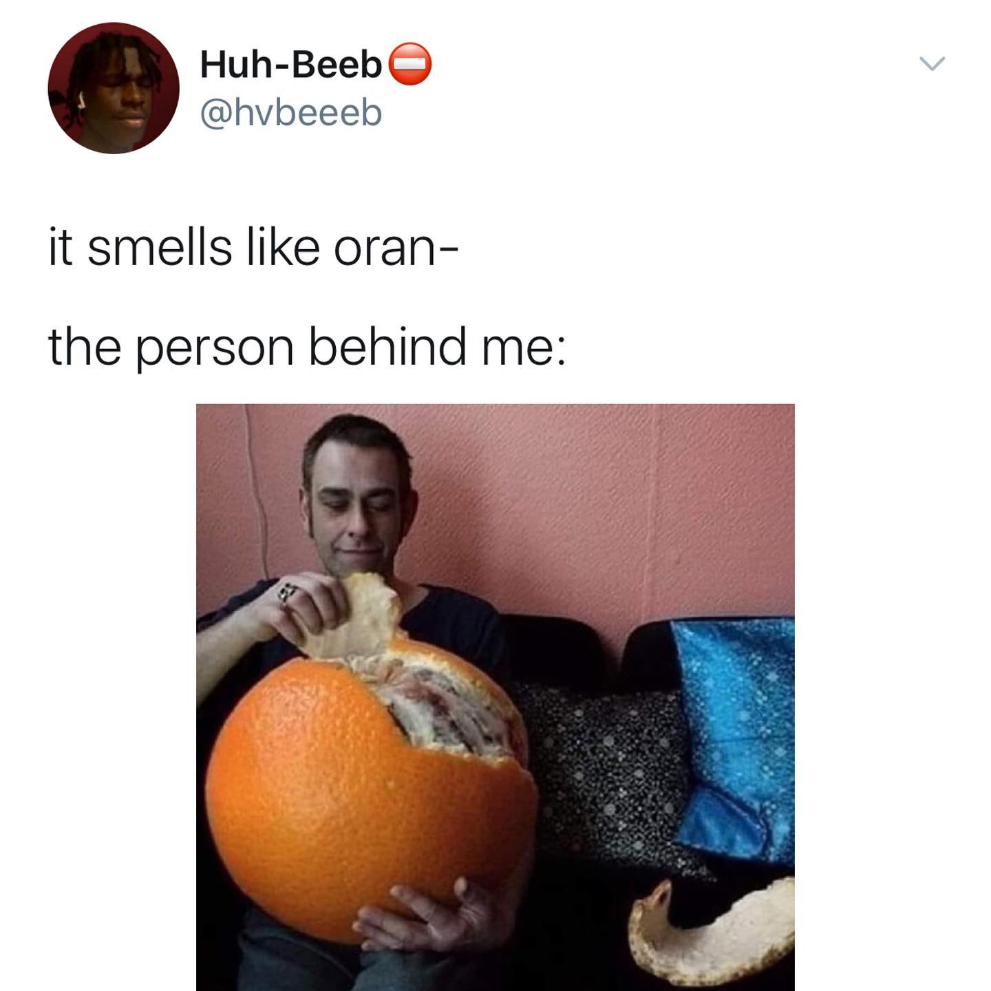 dank memes - twitter - smell oranges meme -
