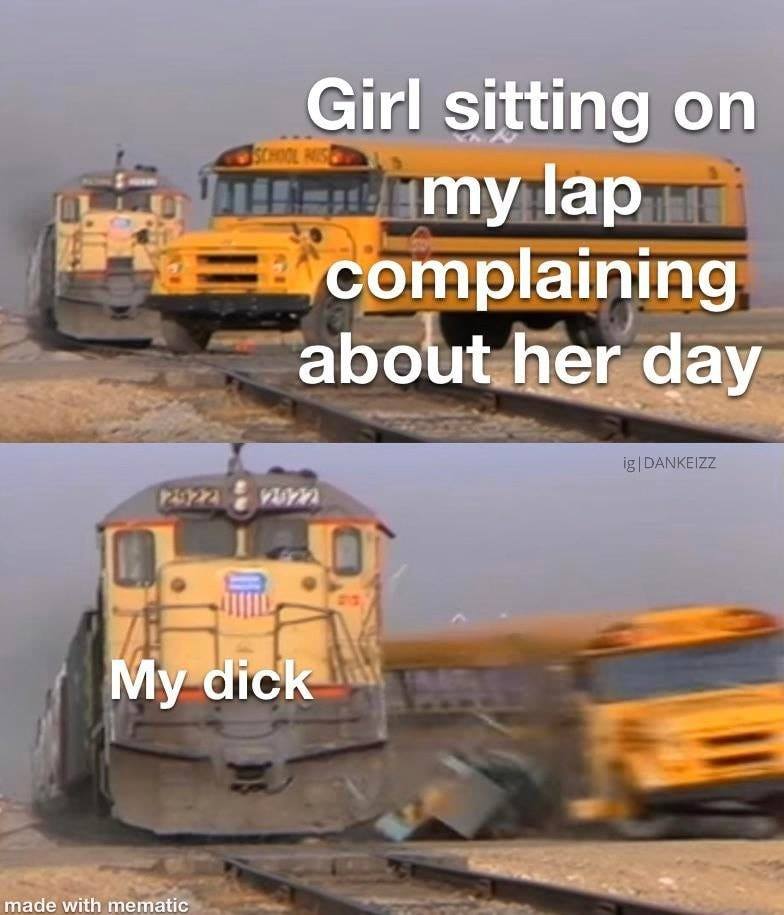 school bus hit by train - School Mise Girl sitting on al my lap complaining about her day ig|Dankeizz mavom My dick made with mematic