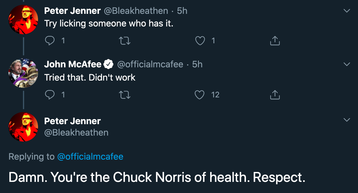 Try licking someone who has it. - Tried that. Didn't work - Damn. You're the Chuck Norris of health. Respect.
