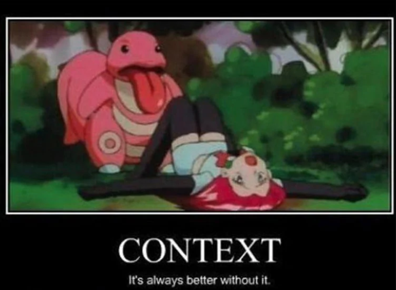 pokemon - context it's always better without it