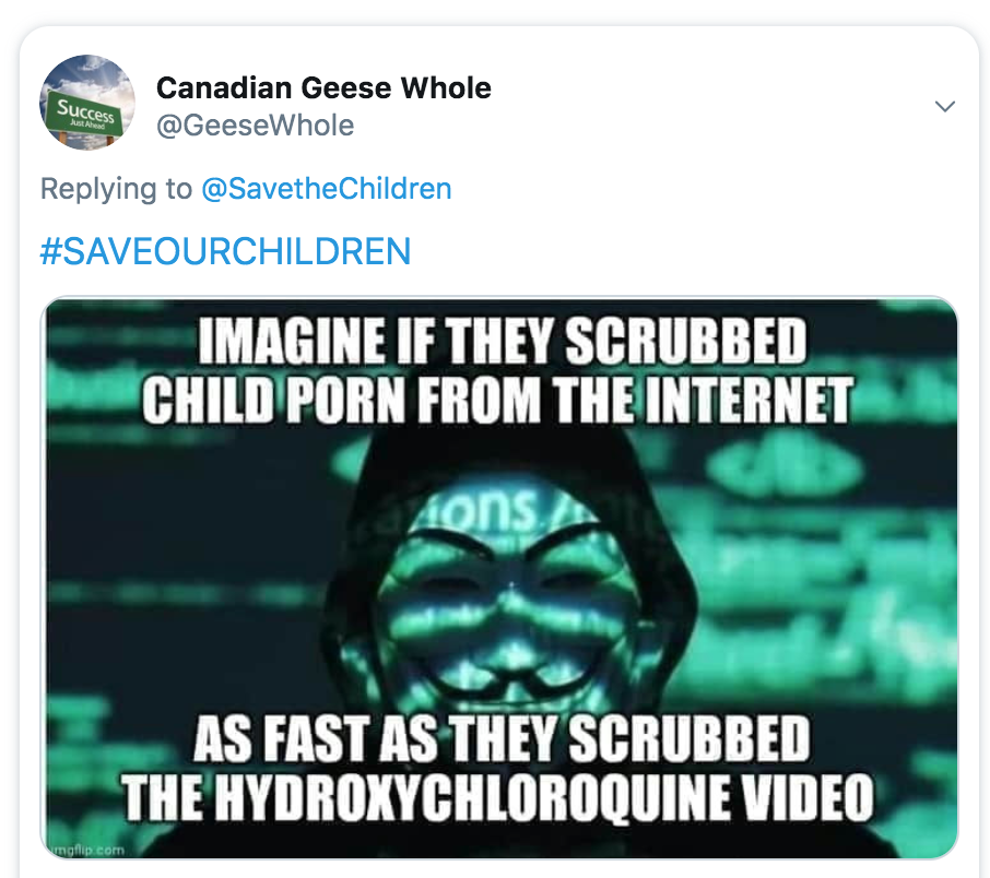 Succes Canadian Geese Whole Imagine If They Scrubbed Child Porn From The Internet sons As Fast As They Scrubbed The Hydroxychloroquine Video glice