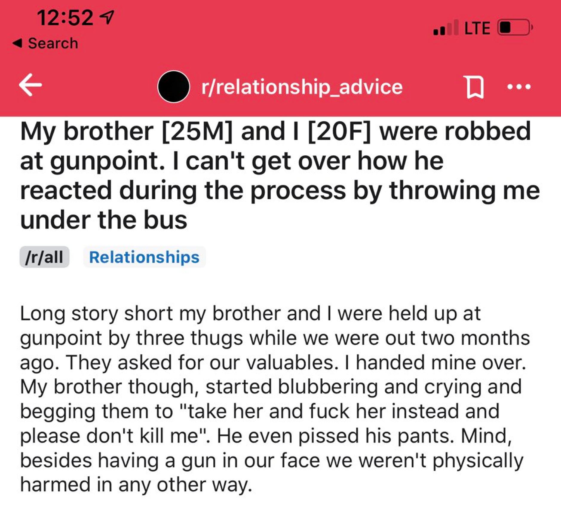 Brother Sister Get Robbed At Gun Point, Brother Throws Sister Under the Bus