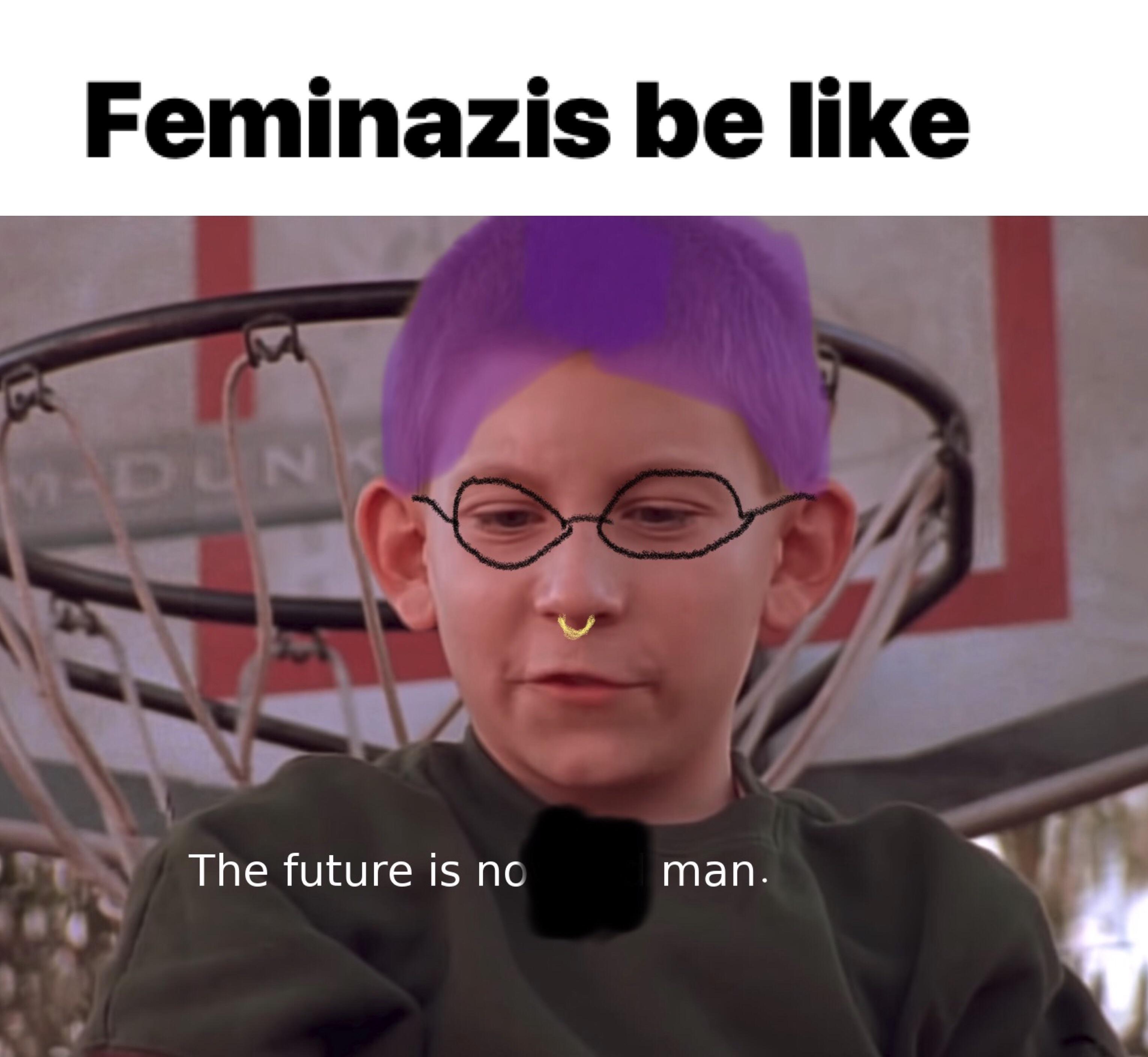 dank memes - future is now old man gif - Feminazis be Madun The future is no man.