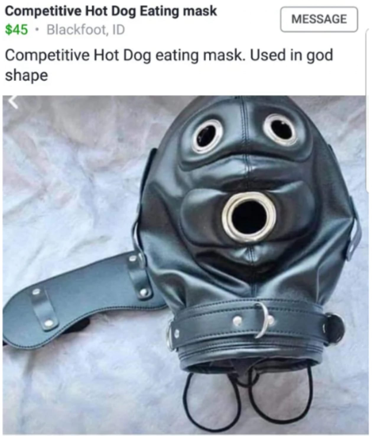 competitive hot dog eating mask - Competitive Hot Dog Eating mask