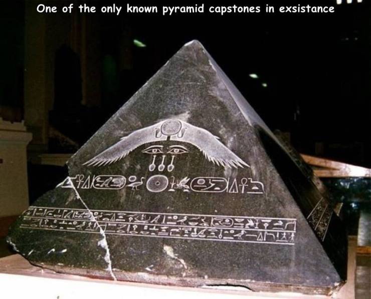 cool random pics - giza pyramid capstone - One of the only known pyramid capstones in exsistance Afadaolo Fizikides EVA13 01 1843ETSAnla