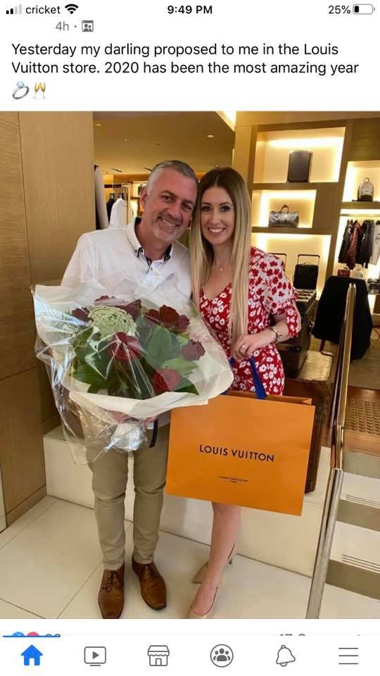 Yesterday my darling proposed to me in the Louis Vuitton store. 2020 has been the most amazing year