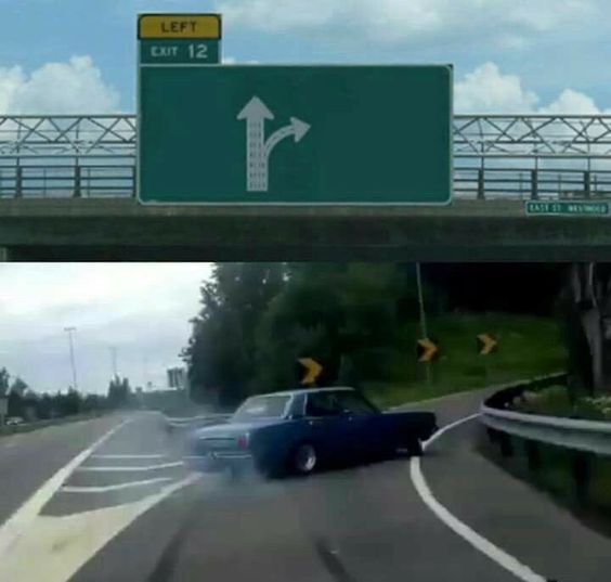 highway signs meme template