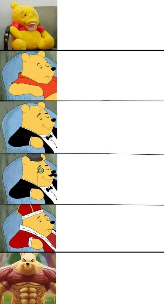 winnie the pooh meme template