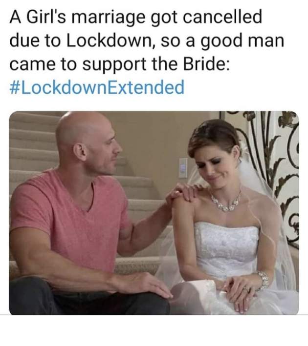 sex memes - dirty minded dirty meme - A Girl's marriage got cancelled due to Lockdown, so a good man came to support the Bride