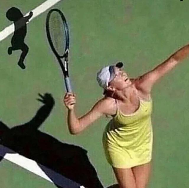 scary picturesw - cursed tennis meme
