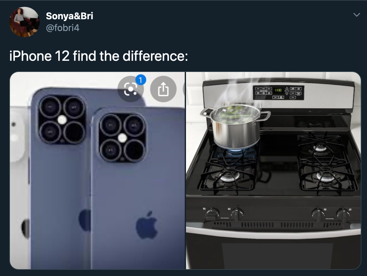 iPhone 12 find the difference stoves