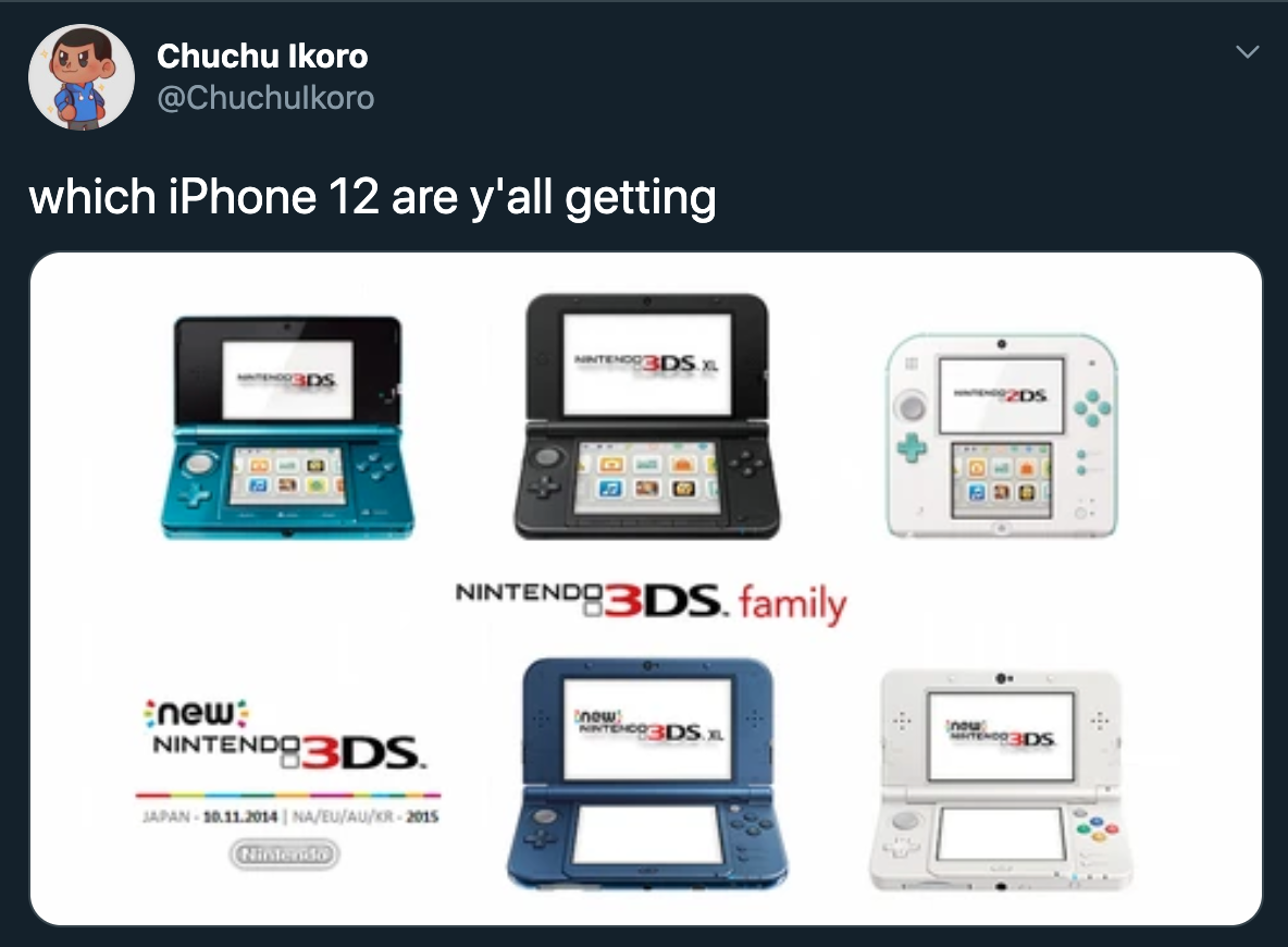 which iPhone 12 are y'all getting NINTENDO3DS