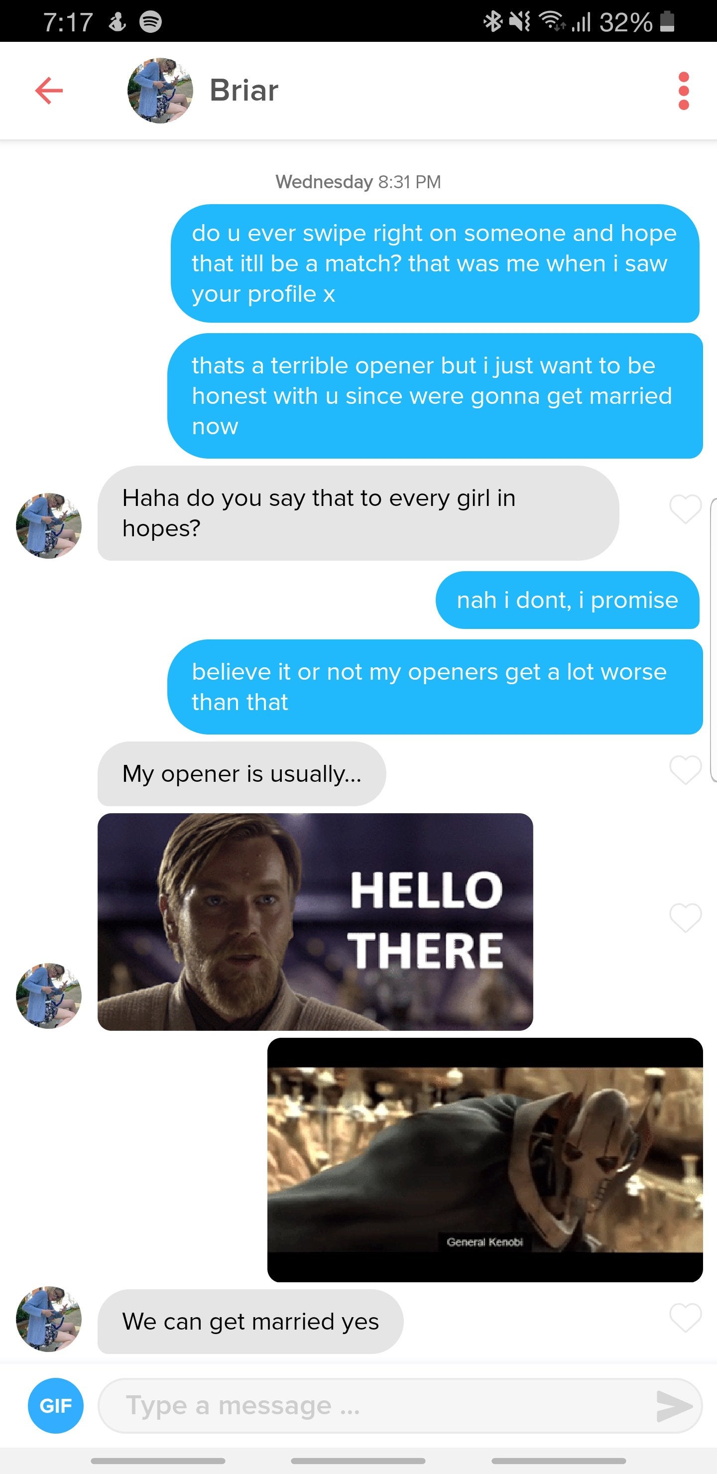 prequel memes tinder - Soull 32% K Briar Wednesday do u ever swipe right on someone and hope that itll be a match? that was me when i saw your profile x thats a terrible opener but i just want to be honest with u since were gonna get married now Haha do y