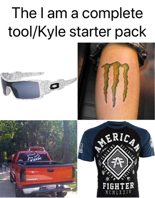 kyle starter pack memes - Thelam a complete toolKyle starter pack Ric An Athletics Fighter Mcmlxxiv