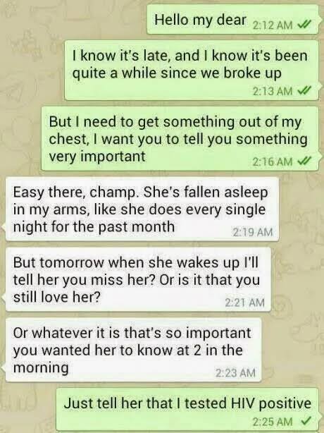 dark memes funny images to share on whatsapp - Hello my dear I know it's late, and I know it's been quite a while since we broke up But I need to get something out of my chest, I want you to tell you something very important Easy there, champ. She's falle