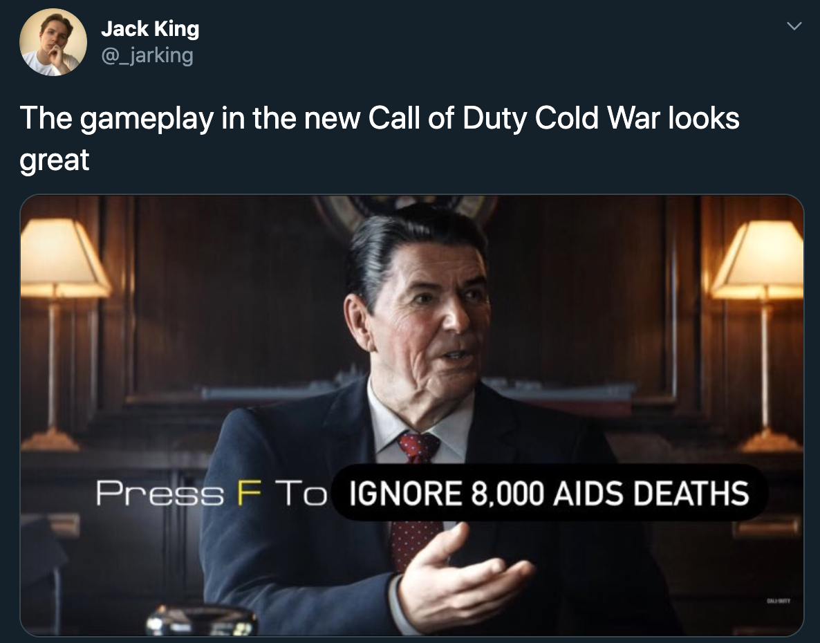 The gameplay in the new Call of Duty Cold War looks great Press F To Ignore 8,000 Aids Deaths