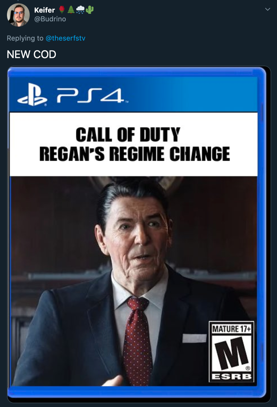 New Cod B PS4 Call Of Duty Regan'S Regime Change Mature