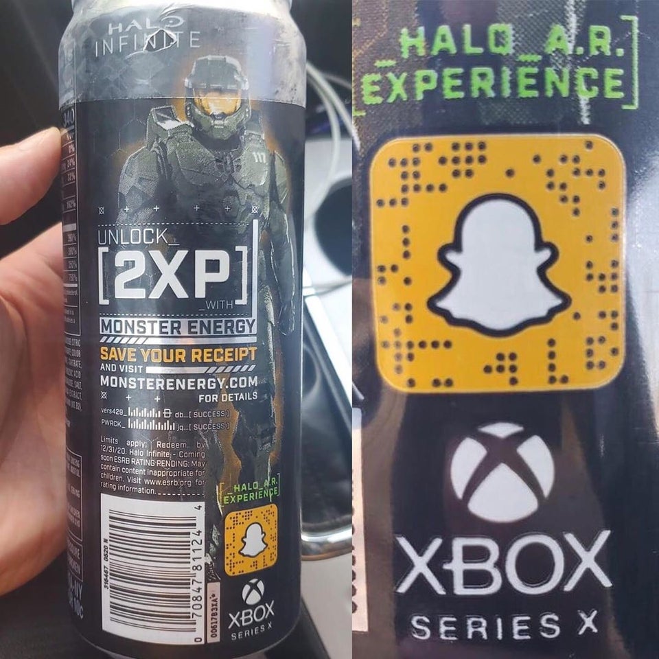 monster energy halo infinite microsoft xbox series x cans