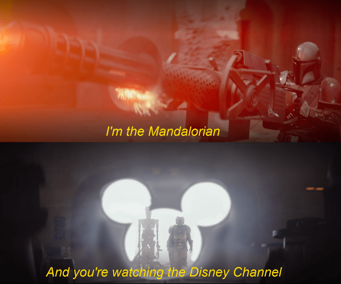 mandalorian memes - I'm the Mandalorian And you're watching the Disney Channel