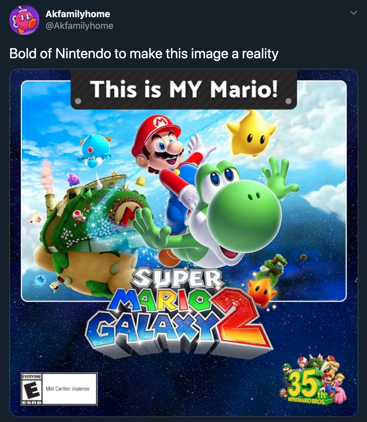super mario galaxy 2 - Bold of Nintendo to make this image a reality This is My Mario! Super Mario Galaxy