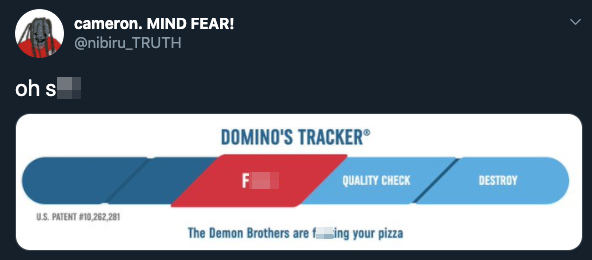 shit! - Domino'S Tracker Fuck Quality Check  The Demon Brothers are fucking your pizza
