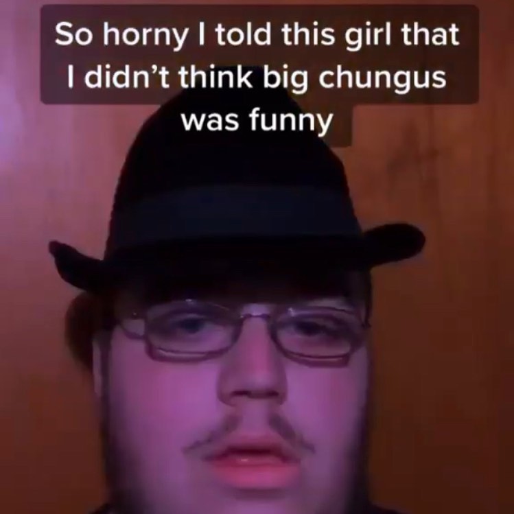 ebaums world dank memes - photo caption - So horny I told this girl that I didn't think big chungus was funny