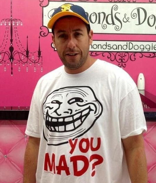 ebaums world dank memes - adam sandler troll face shirt - Sonds Do nondsand Doggie You Nad?