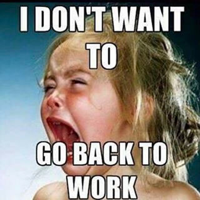 labor day memes - dont want to go back to work meme - I Don'T Want To Go Back To Work